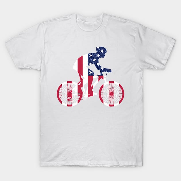 PROUD AMERICAN CYCLIST T-Shirt by SectorG91